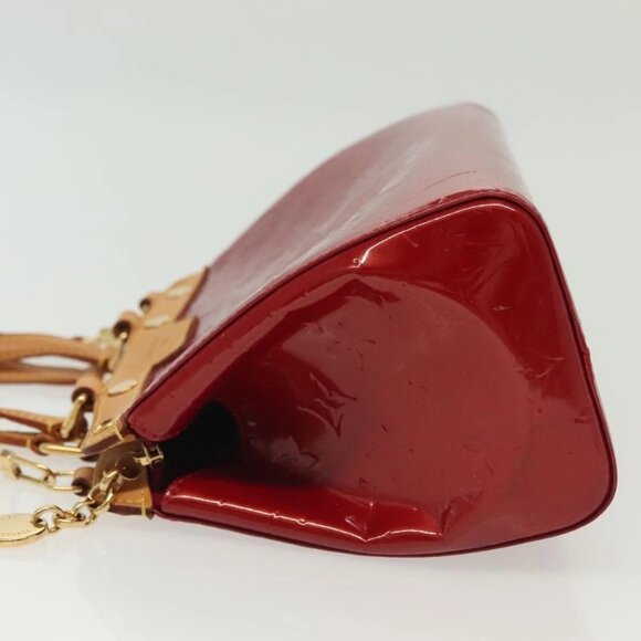 LOUIS VUITTON Monogram Vernis Brea PM Hand Bag Red M91623 LV Auth ep10407 - Picture 6 of 16
